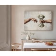 thumbnail image 3 of The Creation Of Adam Cash Fan Canvas Wall Art, Funny Financial Success Decor, Classic Art Parody Artwork For Office, Living Room, Man Cave, Ready To Hang 12*18inch(30*45cm), 3 of 6