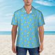 thumbnail image 2 of Balery Duck Swimming Camisas hawaianas de manga corta para hombre, camisas playeras de corte holgado, camisas de vacaciones con botones,3X-Large, 2 of 7