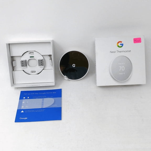 Restored Google Nest Thermostat Smart Thermostat - Snow (Refurbished)