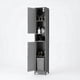 thumbnail image 1 of Garvee Mueble de Almacenamiento para Baño Estrecho 11,8 x 11,8 x 66,9", 2 Puertas, Gris, 1 of 8