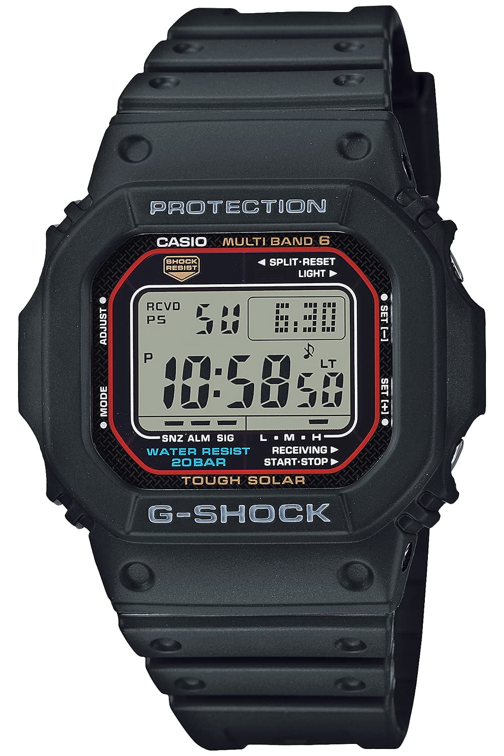 Casio G-SHOCK Men's Watch, Radio Solar Super Illuminator (High Brightness  LED Light) GW-M5610U-1JF Black - Walmart.com