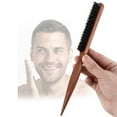 thumbnail image 5 of Boar Brush Set for Hair and Beard Styling with Wooden Handle Sleek Bun Wig Brush Detangling and Smoothing Tool, 5 of 9