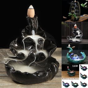 Pure Handmade Ceramic Waterfall Backflow Incense Burner Holder Home Decor Aromatherapy Decoration Walmart Com Walmart Com