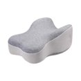 thumbnail image 3 of Almohada para rodillas para quienes duermen de lado Almohada para piernas para dormir de lado Garantiza estabilidad Espuma viscoelástica para viajes Gris, 3 of 8