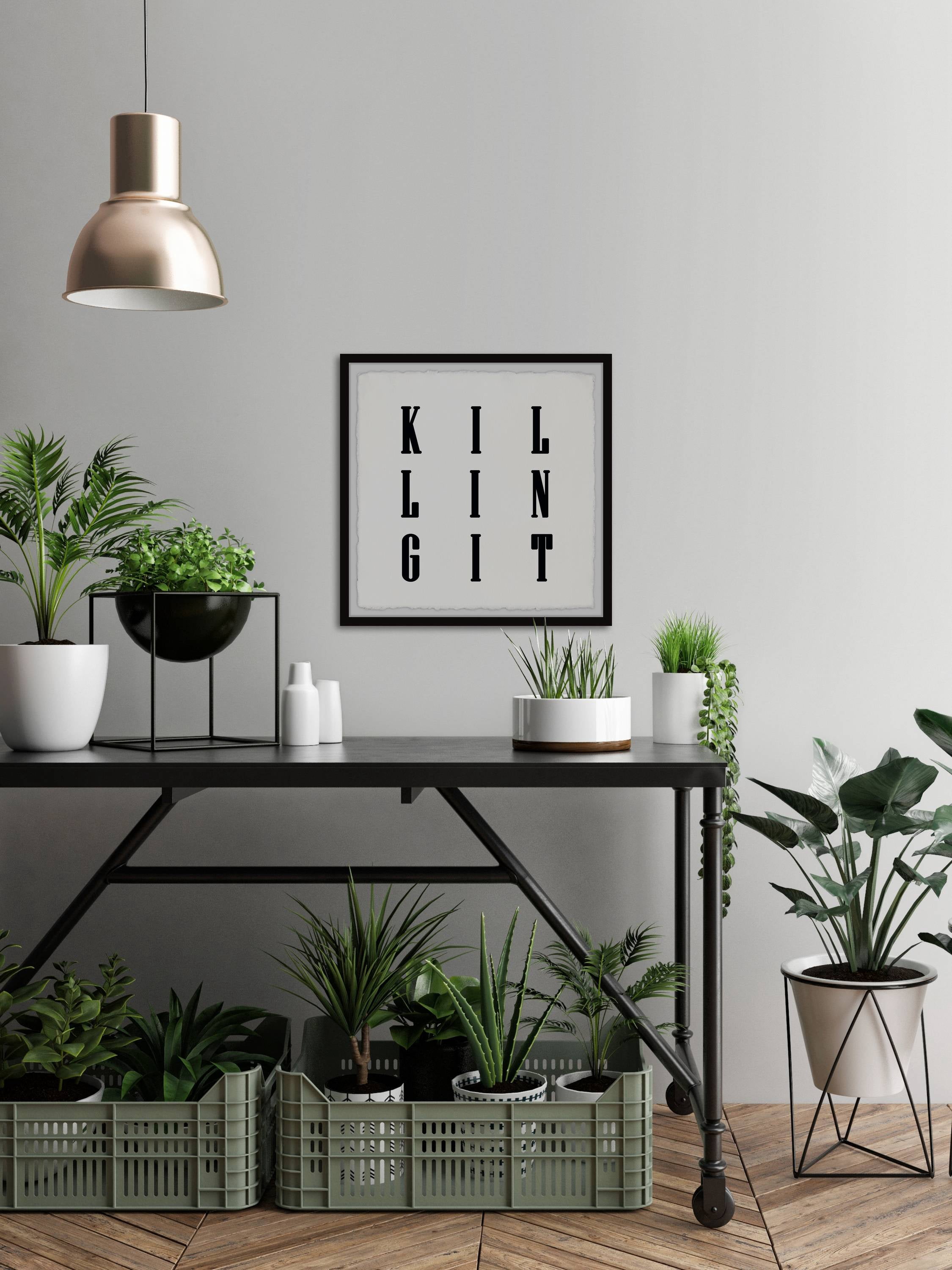 Marmont Hill Killing It! Framed Wall Art, 32.00" x 1.50"
