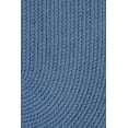 thumbnail image 2 of Indoor/Outdoor Solid Blue Area Rug, Braided Textured Design, 6Ft. X 6Ft. Round Reversible Carpet, 2 of 2
