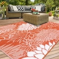 thumbnail image 5 of Ileading Outdoor Rugs for Patios 9'x12' Waterproof Patio Mat Plastic Straw Rug Reversible RV Camping Tent Rug Outside Area Rug for RV, Patios,Deck, Beach,Balcony, Camping, 5 of 12