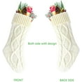 thumbnail image 2 of Pack 6,14" Unique Ivory White Knit Christmas Stockings,Style2, 2 of 4