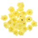thumbnail image 4 of 50pcs Cabezas de flores de Stapelia de seda sintética artificial Home Garden Party Decor (Amarillo), 4 of 6