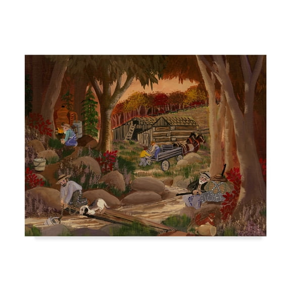Trademark Fine Art 'Moonshiners Home Place' Canvas Art by Carol Salas