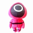 thumbnail image 1 of Peluche de Calamar, Colección Popular de Calamar 2021, Muñecos de Peluche, Recuerdos, Regalos de Halloween o Cumpleaños, Perfectos para Niños (Rosa Roja, Redonda), 1 of 5