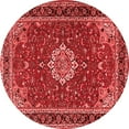 thumbnail image 1 of Ahgly Company Indoor Round Medallion Red Traditional Area Rugs, 3' Round, 1 of 4