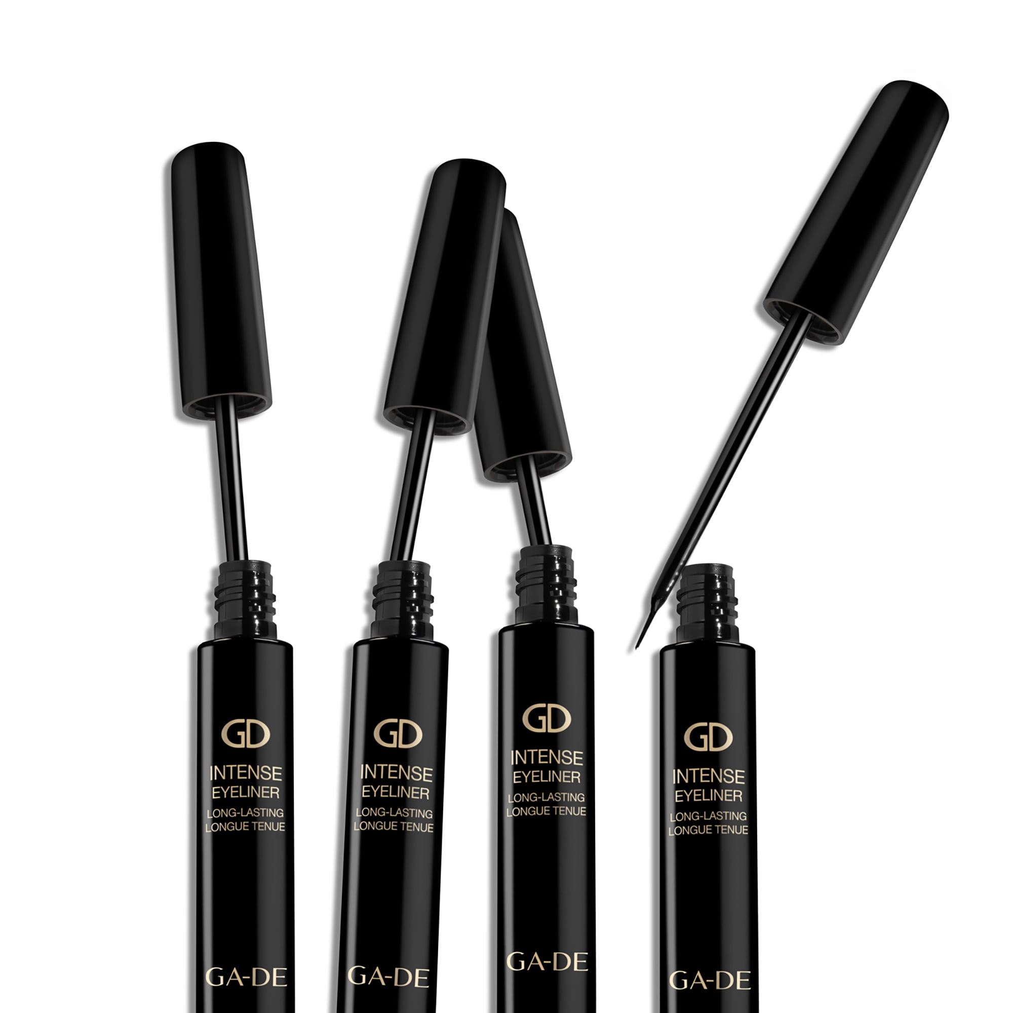 GA-DE Eye Liner Intense Long Lasting, Liquid Eyeliner, Black, 0.27 oz