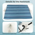 thumbnail image 6 of Gymax Portable Indoor Outdoor 2-Person Double Hammock Set w/ Stand and Carrying Cases, 6 of 10