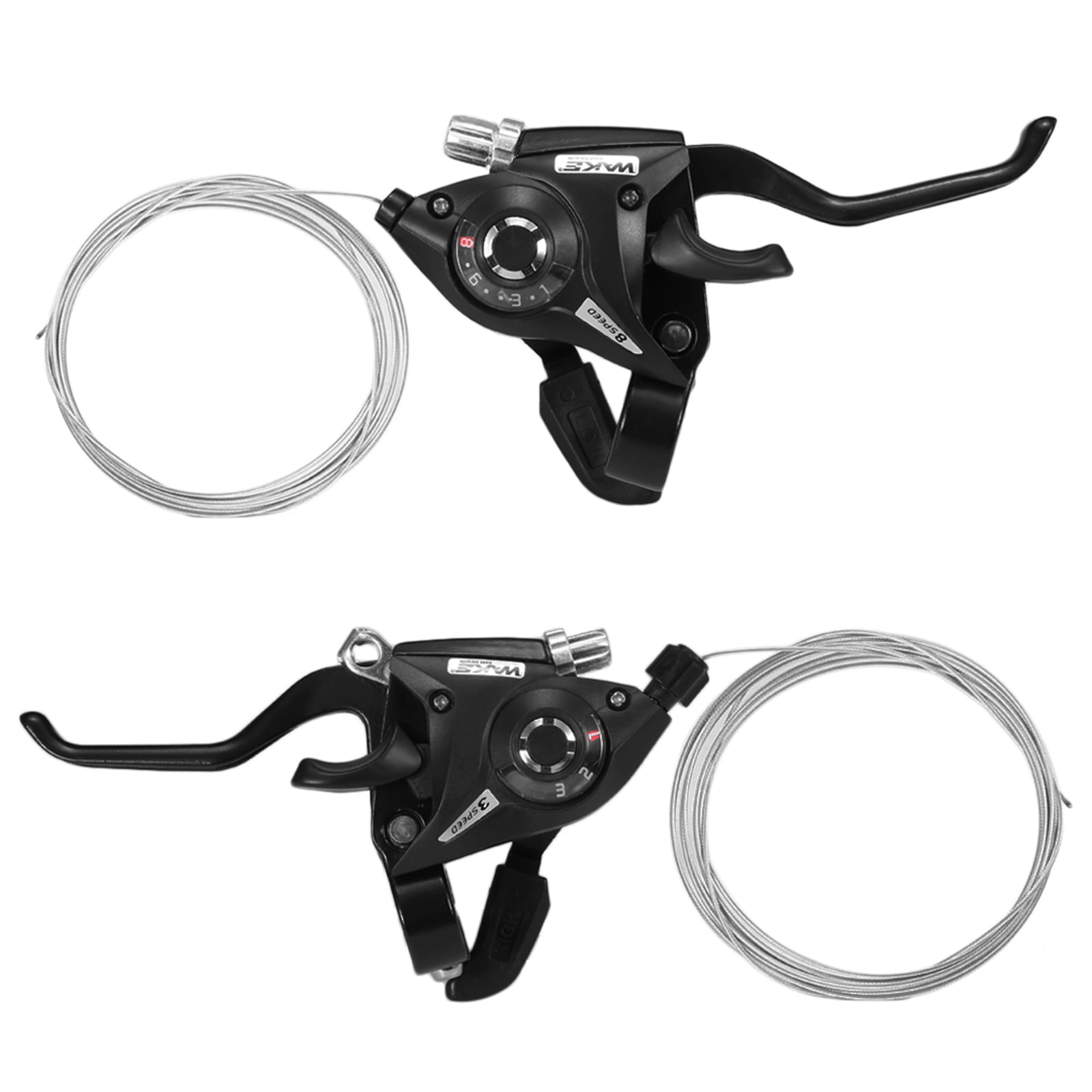 Pair Easy Reach Alloy Bike Cycle V Brake Levers To Suit Twist Grip Type Shifters 