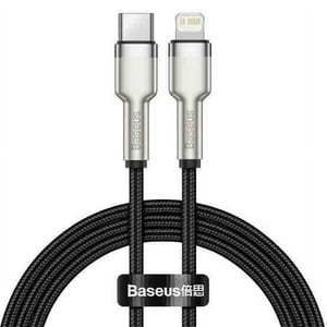 Cable USB C a Lightning | Linx Plus CL420 | Carga Ultra Rápida + Hasta 27W  1Mt Nylon Trenzado + Macho a Macho | Advanced Series Negro