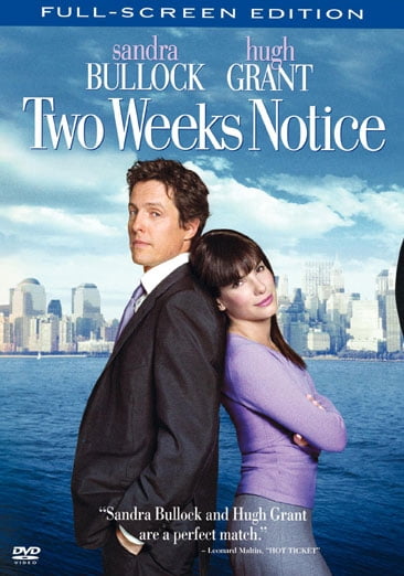 Warner Home Video, Two Weeks Notice, Snapcase, Widescreen, DVD