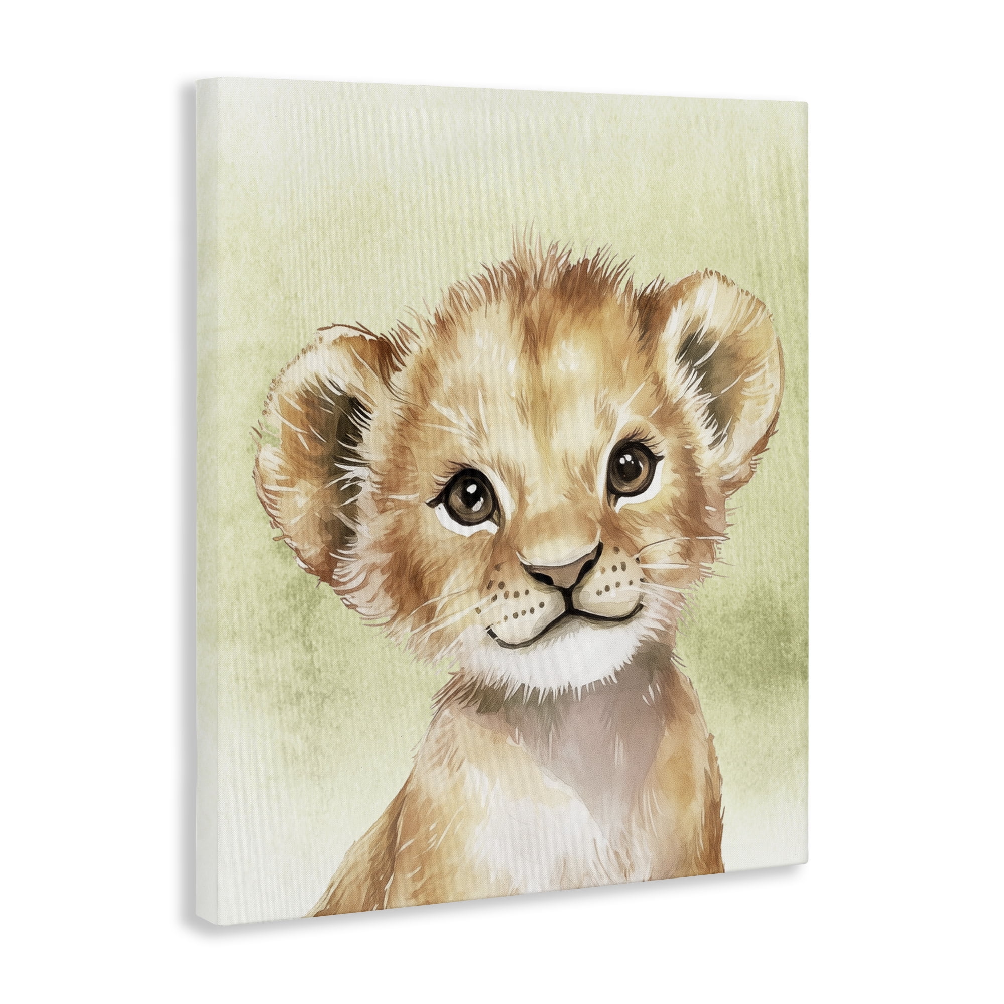 Stupell Industries Jungle Friends Baby Lion Canvas Wall Art, design by Christine Simpson Art