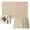 Beige, variant on Brown Floral Placemats Set of 2, Vintage Spring Botanical Flowers Washable Wipeable Table Mats for Dining Tables, Indoor Outdoor Kitchen Place Mats for Holiday Party Table Decor