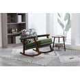 thumbnail image 3 of Timbernest Rocking Chair Accent Chair Reading Armchair for Living Room, Bedroom, Sunroom, Antique Green, 3 of 8