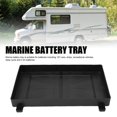 thumbnail image 3 of Marine Battery Tray 12V Boat Battery Holder with Hold Down Strap for RV Trailer Yatch, 3 of 7