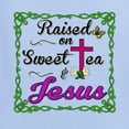 thumbnail image 3 of Wild Bobby, Raised On Sweet Tea & Jesus, Inspirational Christian, Women Graphic Tee, Light Blue, Large, 3 of 5
