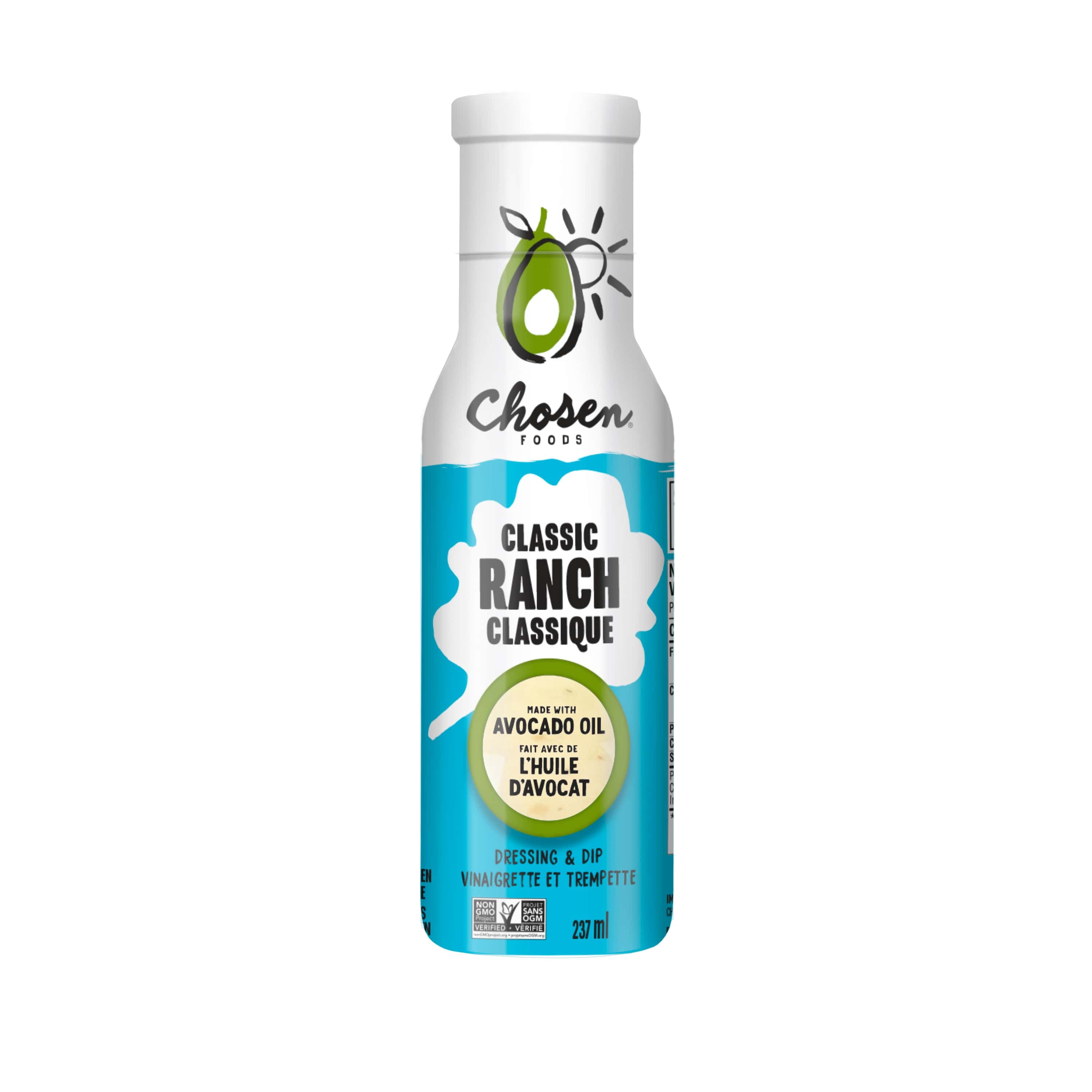 Chosen Foods Avocado Oil Ranch Dressing 237ml