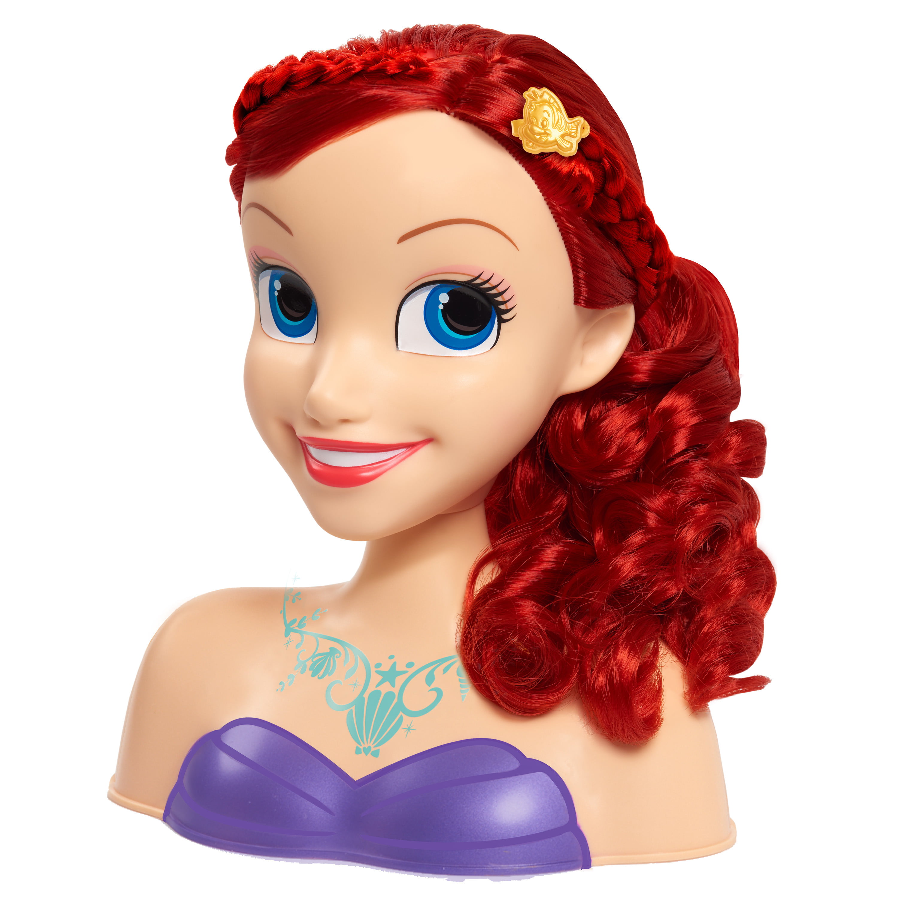 Just Play Disney Princess Ariel Styling Head, Red Hair, 10 Piece ...