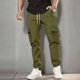 thumbnail image 1 of Ceisia Men's Spring Summer Washed Solid Gift Color Pants - Drawstring Elastic Waist Zipper Pocket Casual Fashion Pants, 1 of 9