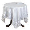 thumbnail image 1 of Saro Lifestyle 820.S84S 84 in. Toscana Square Circle Design Tablecloth - Silver, 1 of 1
