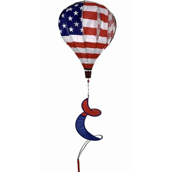 Briarwood Lane American Flag Deluxe Hot Air Balloon Spinner