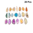 thumbnail image 2 of SHISUYAN 20Pcs Blue Agate Slabs Bulk With Holes For Decorative Use Weddings, 2 of 8