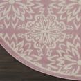 thumbnail image 3 of Walmart Bliss Modern Floral Ivory/Pink 5'3" x Round Area Rug, (5' Round), 3 of 6