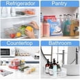 thumbnail image 5 of 10-Pack Clear Fridge Organizer Bins with Lids, Stackable Refrigerator Storage Containers, BPA-Free with Drain Tray & Anti-Slip Base for Fruits, Veggies, Drinks, 5 of 8