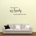 thumbnail image 1 of Empresal The Love Of A Family Is Life's Greatest Gift Wall Decal Sticker Mural Vinyl Art Home Decor Quotes Sayings Decor Black 28"Hx13"W DP670, 1 of 5