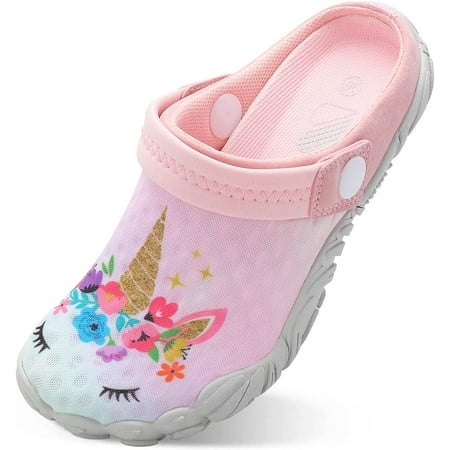

Kids Girls Boys Quick Dry Athletic Water Shoes Sandals Pool Swim Outdoor Sandals Wide House Clog Slippers