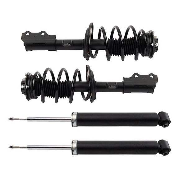Front and Rear Shock Strut and Coil Spring Kit 4 Piece - Compatible with 2018 - 2022 Chevy Traverse 2019 2020 2021