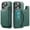 Green, variant on Dteck for iPhone 16 Pro Magnetic Case with Detachable Wallet Card Holder, Compatible with MagSafe, RFID Blocking Credit Slots Kickstand Shockproof Phone Cover for Women Men,Black