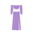 thumbnail image 2 of Fortune Femmes Maille Pure Bikini Cover-ups Transparentes Crop Tops Jupe 2pcs, 2 of 5