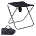 thumbnail image 1 of Tabouret Pliant 11 Pouces Randonnée BBQ Sac de Transport en Acier Inoxydable Camping Extérieur, 1 of 9