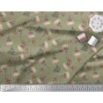 thumbnail image 3 of Soimoi Cotton Poplin Fabric Text,Floral & Eiffel Tower Architectural Decor Fabric Printed Yard 42 Inch Wide, 3 of 3