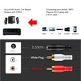 thumbnail image 3 of JacobsParts 1ft 2-RCA Male Plug to 3.5mm Female Aux Stereo Audio Headphone Jack Converter Adapter Cable, 3 of 4