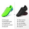thumbnail image 6 of Vizari Youth Firm Ground Soccer Cleats for Kids – Comfortable, Durable, and Stylish Soccer Shoes for Boys and Girls, Green/Black, 10.5, 6 of 9