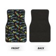 thumbnail image 2 of Honeii Colorful Skateboard Print Car Foot Mat Four-Piece Set - Front & Rear Universal Car Floor Mats for SUVs, Trucks, Sedans, 2 of 7
