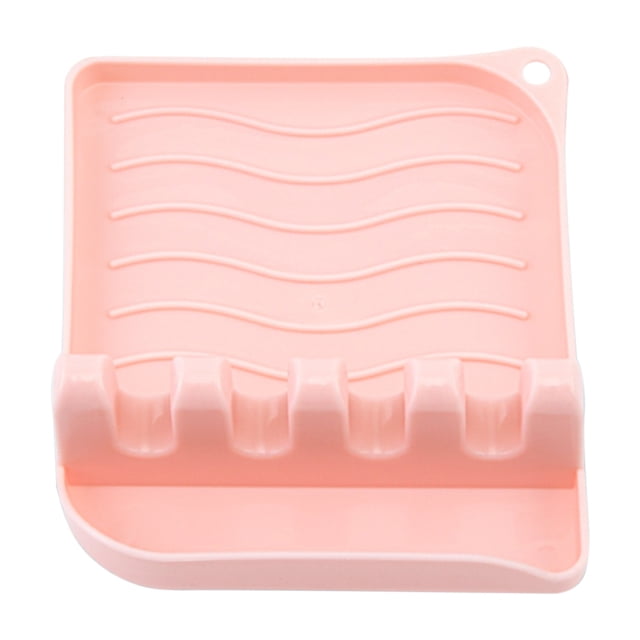 Spoon Mat Pot Lid Bracket, Creative Solid Color Kitchen Rack for Utensils, Space-Saving Water & Oil Storage, Easy to Clean, Kitchen Storage, Home & Kitchen Essentials
