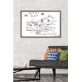 thumbnail image 2 of Home Alone - Map Wall Poster, 22.375" x 34", Framed, 2 of 5