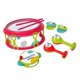 thumbnail image 4 of Conjunto de tambores de mano portátil para principiantes, ideal para viajes e interacción con instrumentos de percusión. rojo, 4 of 9