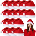 thumbnail image 3 of 1-50 Uds. Sombreros rojos de Navidad, sombreros de Papá Noel de tela no tejida, gorra, decoración para fiesta, Festival de Navidad, regalos de Año Nue, 3 of 5