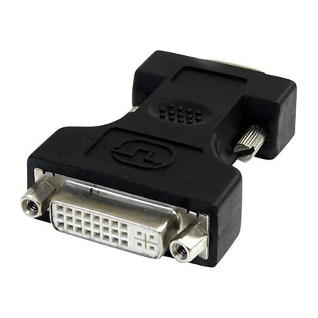 UPC: 0065030841689 | StarTech DVIVGAFMBK StarTech.com DVI to VGA Cable Adapter – Black – F/M – 1 x HD-15 Male VGA – 1 x DVI-I (Dual-Link) Female Digital Video – Black