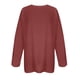 thumbnail image 4 of Uootdi Women's Plus Size Tops Crewneck Long Sleeve Sweatshirt Oversized Casual Loose Fit Basic T Shirts Blouse Gift, 4 of 5
